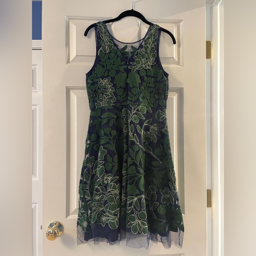 Anthropologie Pankaj & Nidhi Beaded Holiday Dress